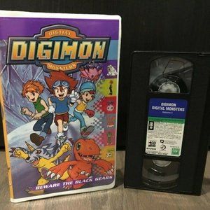 Digimon Vol 3 Beware The Black Gears VHS Tape with Clamshell